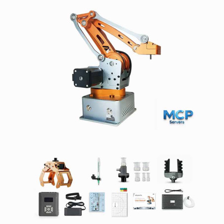 WLKATA MT4 Advanced Kit | 0.1mm Metal 4 Axis Robotic Arm, ROS2 Arduino, Rebuildable