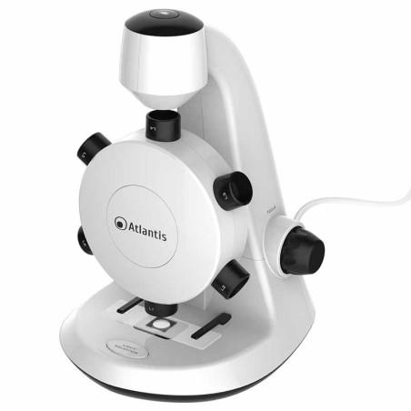 Atlantis EduScope MS 737 USB digital microscope with 6 lenses, magnification from 100x up to 600x