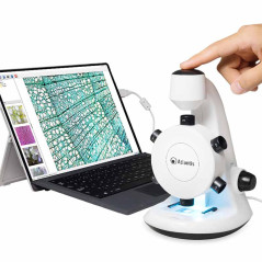 Atlantis EduScope MS737 microscop digital USB cu 6 obiective, rezolutie UXGA 1600 x 1200 pixeli, focalizare 100x pana la 600x