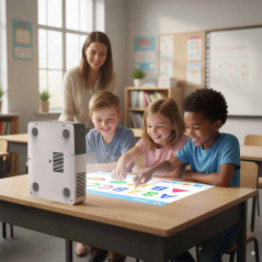 Atlantis Magic Touch Videoproiector Interactiv Educational Cu Android, Full-HD, 320 Lumeni