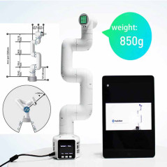 Elephant Robotics myCobot 280 M5Stack Dual Screen brat robotic ultrausor, colaborativ, pentru educatie, 6 grade de libertate