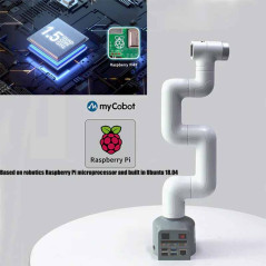 Elephant Robotics myCobot 280 Raspberry Pi 2GB RAM brat robotic usor, colaborativ, pentru educatie, 6 grade de libertate