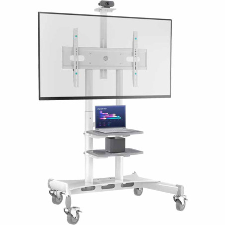 ONKRON TS1881-W Mobile TV stand for TVs 50"-86", max 90kg, white