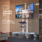 ONKRON TS1881-W stand mobil premium pentru TV-uri si display-uri cu diagonala 50"-86", max 90Kg, alb