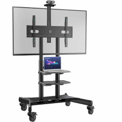 ONKRON TS1881-B stand mobil premium pentru TV-uri si display-uri cu diagonala 50"-86", max 90Kg, negru