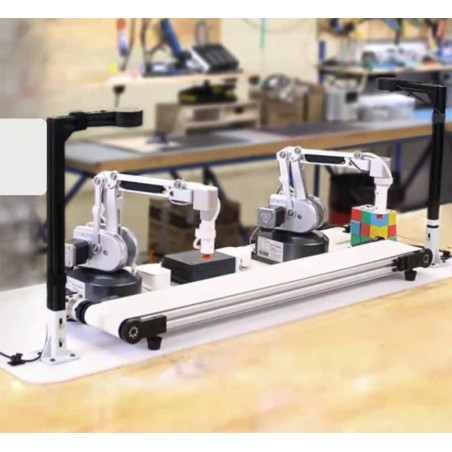 Elephant Robotics UltraArm P340 kit brat robotic educational colaborativ de inalta performanta cu 4 axe si banda transportoare