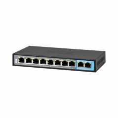 switch poe 8 porturi gigabit 2 uplink panou frontal