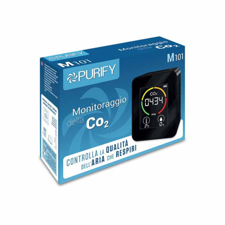 Atlantis Purify M101 air quality measurement device, CO2 level, temperature and humidity