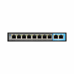 Diagrama conectare camere IP supraveghere la Switch PoE Gigabit BCS-B-SP08G02G