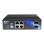 Switch PoE Industrial 4 Porturi Gigabit SFP BCS-B-ISP04G-2SFP, 2x SFP