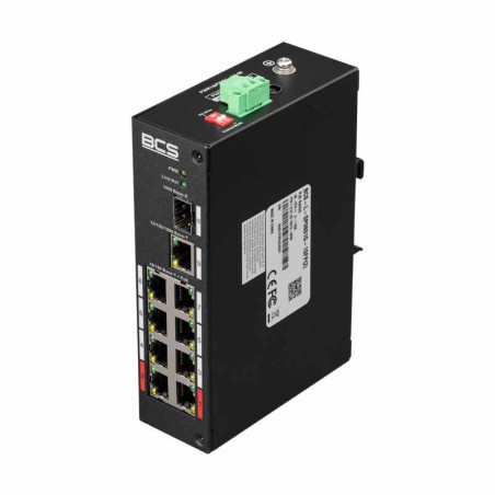 Switch PoE 8 Porturi Gigabit SFP BCS-L-SP0801G-1SFP-II, 1x SFP