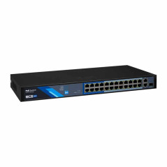 switch poe 24 porturi gigabit sfp alimentare si carcasa