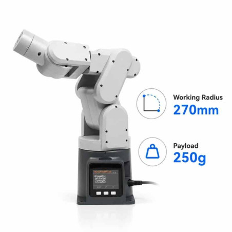 Elephant Robotics mechArm 270 M5Stack: Brat robotic compact cu 6 axe, drag teaching